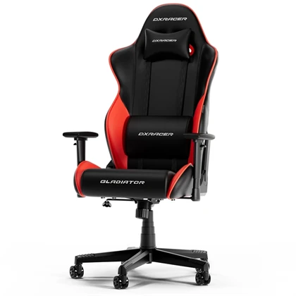 Dxracer Gladiator Gamerstol Pvc Læder Sort Rød