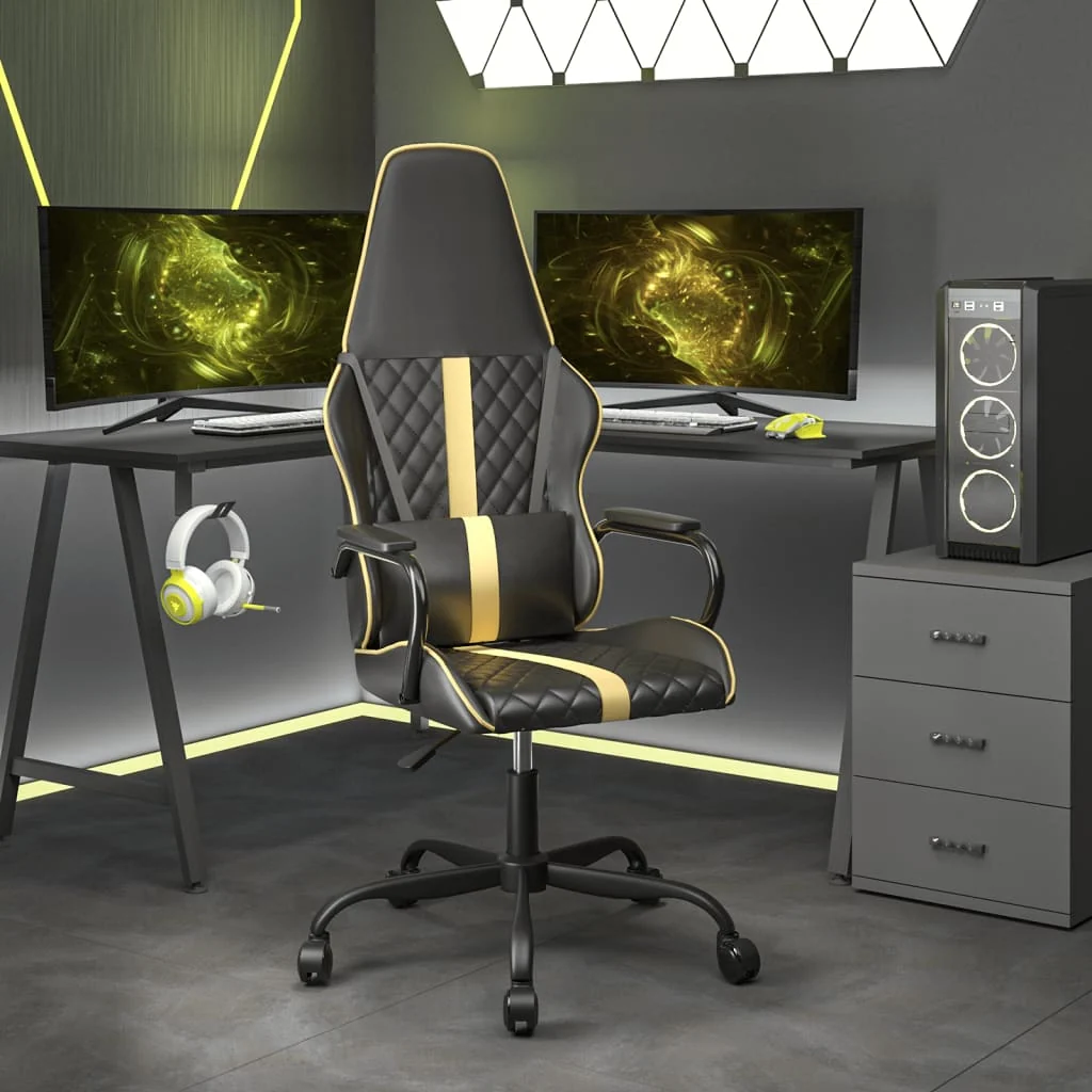 Gamingstol Massagefunktion Kunstlæder Camouflage